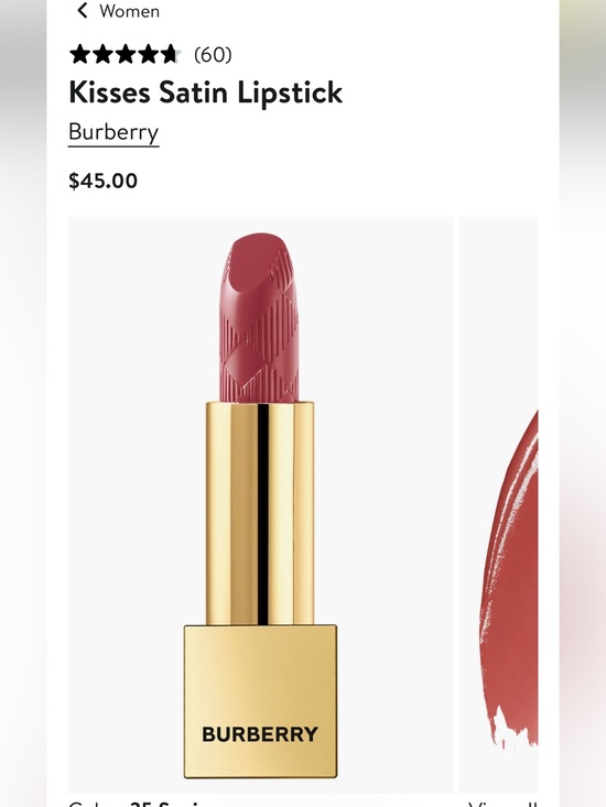 Burberry Other - Burberry Kisses Satin lipstick in Sepia